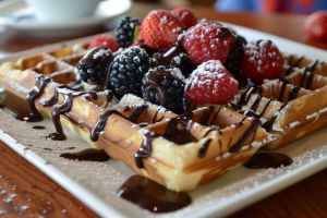 Recette Trois ingrédients pour une gaufre au chocolat express à moins de 90 calories