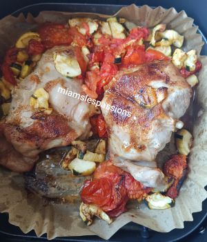 Recette Lapin aux courgettes tomates