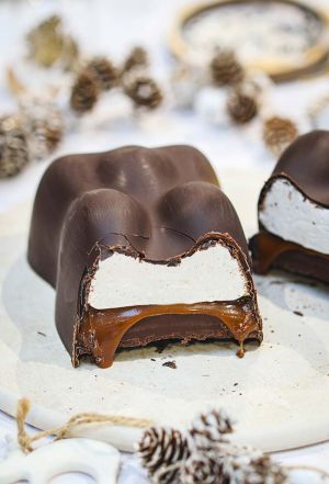 Recette Oursons guimauve géant XXL au caramel au beurre salé