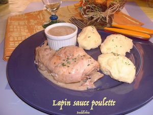Recette Lapin sauce poulette ( Tour n° 103 )