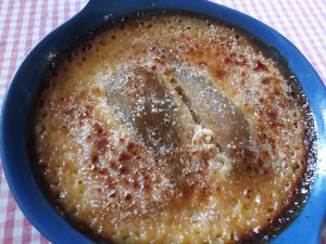 Recette Crème brulée à la poire