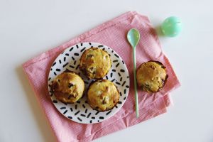 Recette Muffins fraise rhubarbe