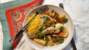 Recette Poulet aux navets façon tajine