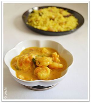 Recette Curry de crevettes au yaourt