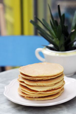 Recette [ recette fluffie ] pancakes sucrés 100 % vegan