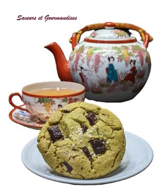 Recette Cookies au matcha et chocolat noir