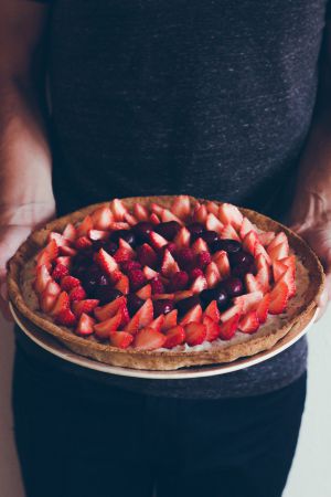 Recette Tarte straciatella aux fruits rouges (avec Vivien Paille) // Vegan straciatella berry pie with secret ingredient