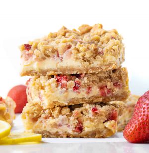 Recette Strawberry Lemon Crumb Bars
