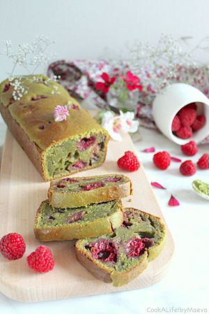 Recette Cake matcha framboises (vegan)