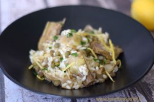 Recette Risotto aux artichauts et câpres