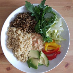 Recette #Vegan Une idée de quinoa bowl