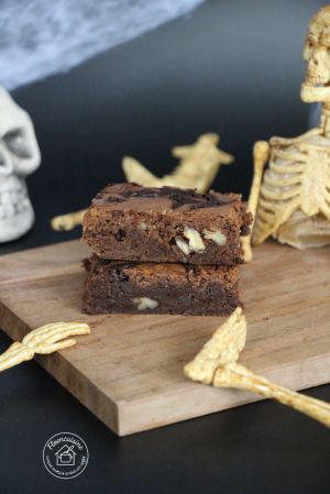 Recette Brownies au chocolat et noix de pécan : une touche gourmande pour Halloween