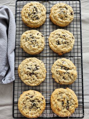 Recette Biscuits au beurre de sésame & aux pépites de chocolat