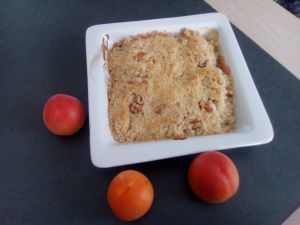 Recette Crumble à l'abricot au companion ou pas