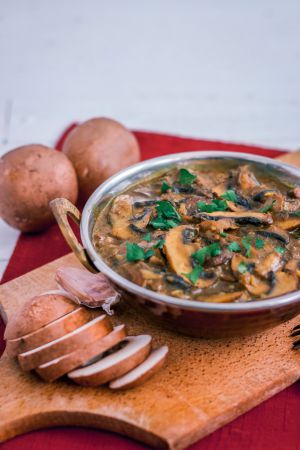 Recette Curry indien aux champignons { végane }