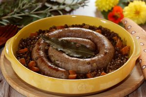 Recette Lentilles et saucisse de Toulouse