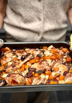 Recette Poulet aux saveurs d'automne