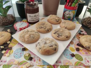 Recette Cookies au cœur de pâte à tartiner