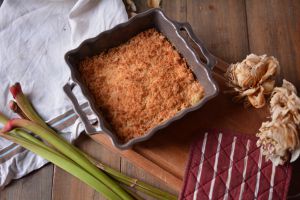 Recette Crumble pomme-rhubarbe