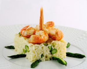 Recette Risotto aux langoustines et aux asperges vertes