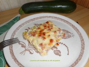 Recette Clafoutis de courgettes aux dés de jambon