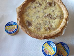 Recette Quiche aux rillettes et aux champignons