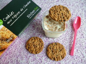 Recette Yaourts au soja maison diététiques et leur crumble de cookies minceur aux pépites de chocolat (sans sucre et riches en fibres)