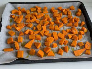 Recette Pain de "viande" au potiron, champignons et scamorza : moelleux, filant et croustillant