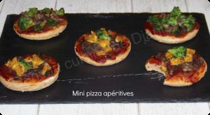 Recette Mini-pizza apéritives – Vegan