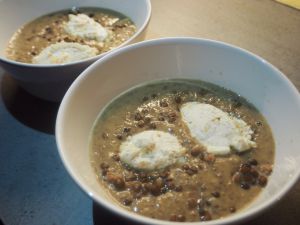 Recette Soupe de lentilles au chèvre