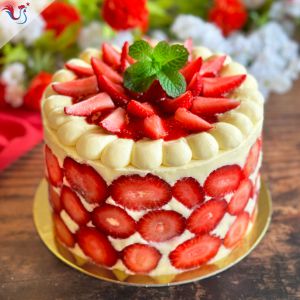 Recette Fraisier au Gâteau de Savoie