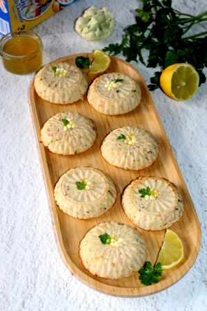 Recette Céramiques de chou-fleur au saumon