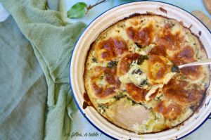 Recette Gratin de chou kale, pommes de terre et scamorza