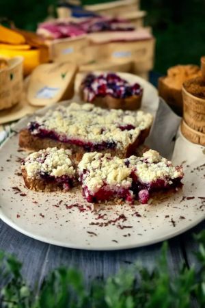 Recette Crumb cake aux fruits rouges