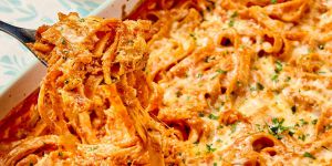 Recette Alfredo Marinara Pasta Bake