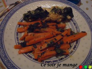 Recette Roulés de poulet aux épinards, fromage frais et carottes