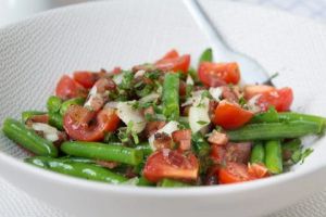 Recette Salade de haricots verts et tomates cerises