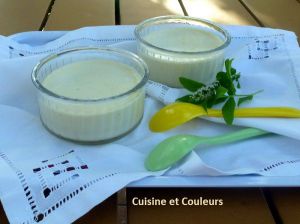 Recette Crèmes citron/verveine/menthe/coriandre ( cuisson vapeur )
