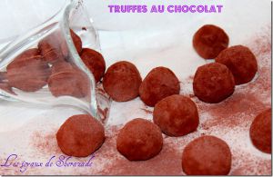 Recette Truffes au chocolat de Stéphane Glacier