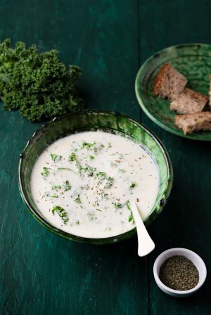 Recette Soupe de chou, pecorino et kale
