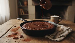 Recette Brownie rustique à la poêle : la gourmandise chaleureuse qui réchauffe l’hiver et séduit les papilles