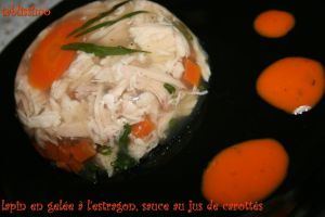 Recette Lapin en gelée d'estragon et sauce au jus de carottes