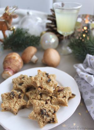 Recette { En attendant Noël } Financiers salés champignons et topinambours (vegan)