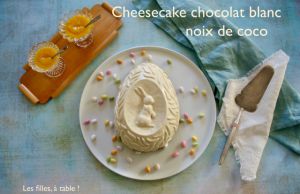 Recette Cheesecake sans cuisson au chocolat blanc et noix de coco