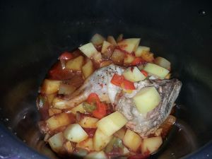 Recette Poulet aux poivrons & pommes de terre COOKEO