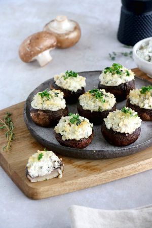 Recette Champignons farcis au chèvre