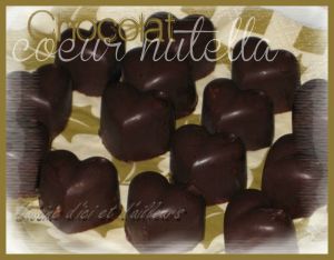 Recette Chocolat coeur nutella