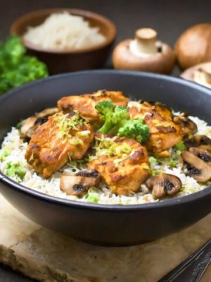 Recette Savoureux poulet crémeux aux champignons