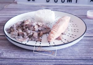 Recette Blanquette de saumon aux champignons