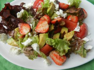 Recette Salade fraise § avocat